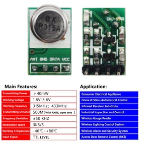 433Mhz Wireless RF ASK TX modulo 4 Pin-out trasmettitore Wireless modulo di trasmissione produttore - Product Image 6