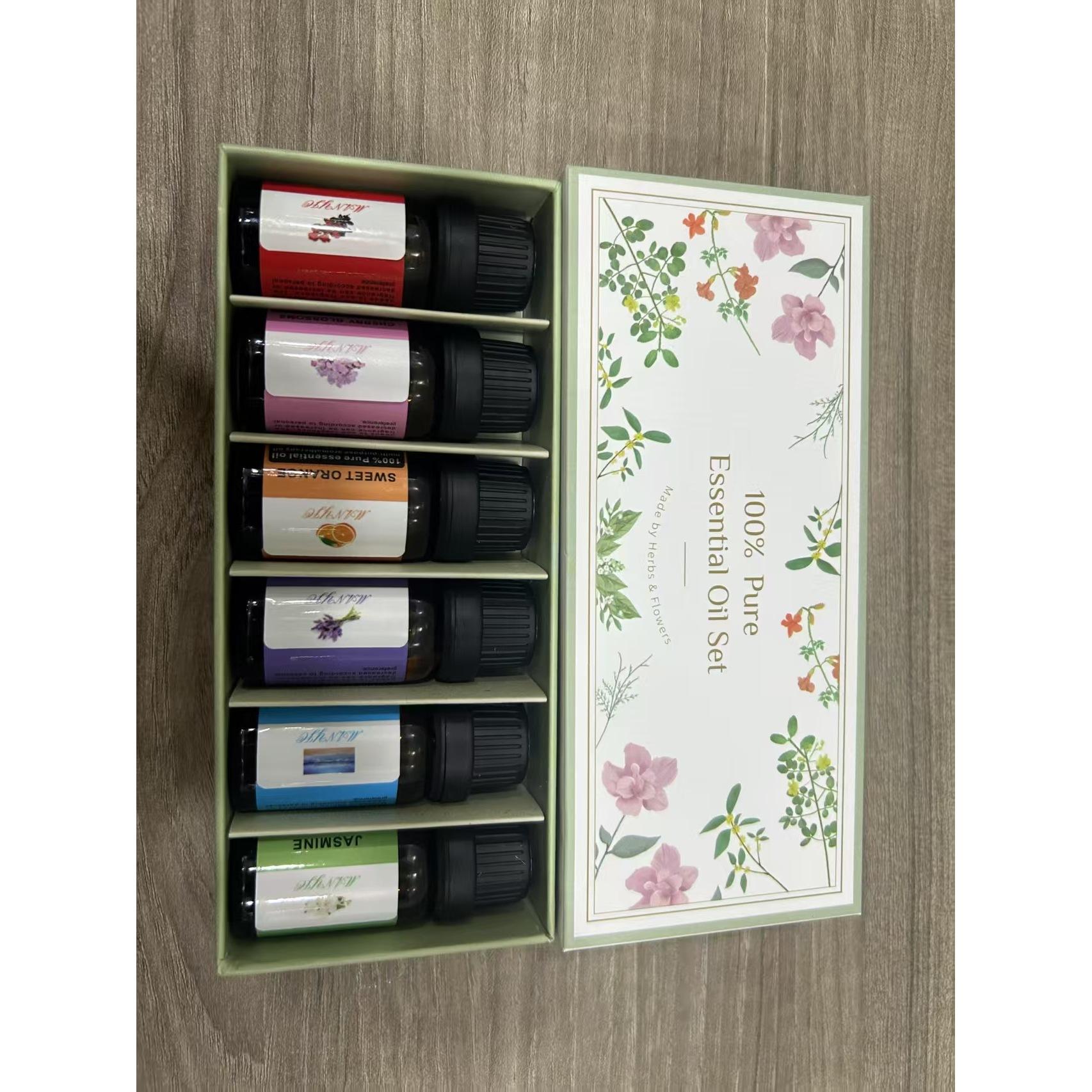 น้ำมันหอมระเหย 6 ขวดต่อกล่อง