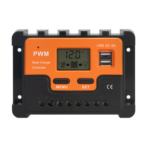 GCSOAR off Grid Control 12V 24V PWM caricatore solare Display LCD doppia uscita USB per pannello solare batteria al litio - Product Image 1