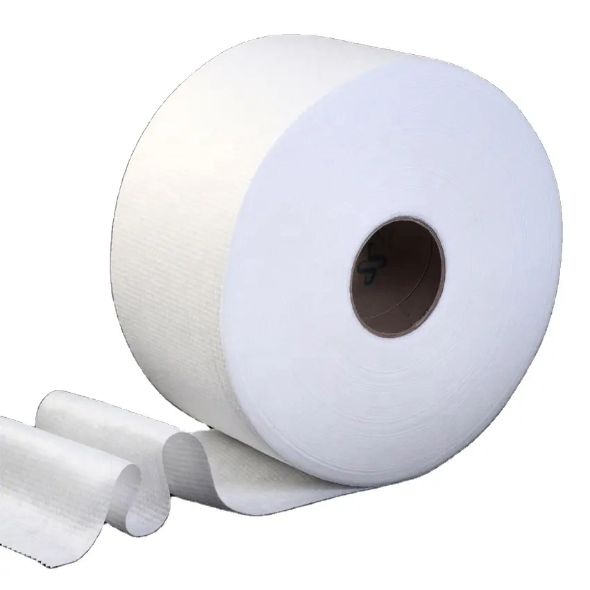 Preço de fábrica boa resistência material primário não-tecido spunlace tela rolo largura personalizado spunlace não tecido para vestido tecido