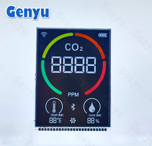 Display LCD personalizzato 7 segmenti display vablack pannelli con retroilluminazione bianca