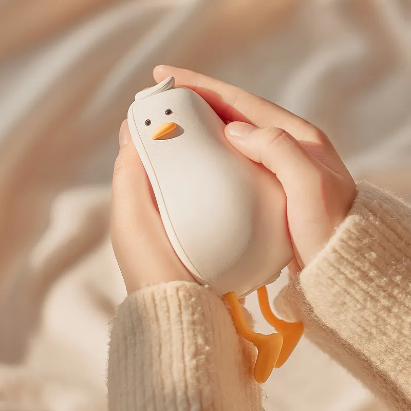Wholesale winter large capacity usb mini pocket reusable portable electric Duck hand warmers rechargeable
