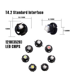 T3 T4.2 T4.7 B8.4 B8.5 araba LED gösterge ampuller enstrüman paneli kama gösterge ışıkları küme Gauges led 12V DC - Product Image 4