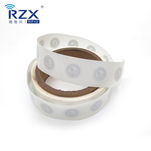Programmable HF 13.56Mhz Iso14443A Diameter 25mm Wet <strong>Inlay</strong> <strong>F08</strong> RFID Tag in Rolls Label RFID Sticker - Product Image 2