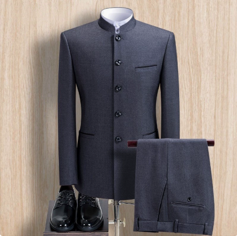 Gray open placket