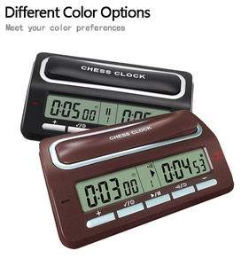 Orologio multifunzione per scacchi con indicatore LED 39 preimpostato orologio digitale per scacchi con Timer Count Up - Product Image 4