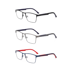 2024 פופולרי צעיר משקפיים מרובעים משקפיים אופטיים מסגרות עסק מתכת זול יוניסקס - Product Image 1