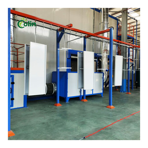 Voll automatische Pulver beschichtung linie mit Vorbehandlung sprüht unnels ystem Manuelle Verzinkung maschine für Aluminium gestell - Product Image 2