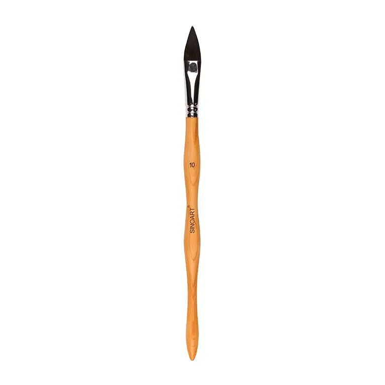 Индивидуальная Высококачественная ручка для каллиграфии, деревянная соболиная Акварельная кисть для рисования