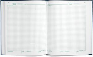 Cuaderno de laboratorio de alta calidad al por mayor, tapa dura azul, registros experimentales, logotipo personalizado, diseño profesional - Product Image 5