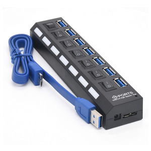 A-<strong>USB</strong> 3.0 HUB 7 Ports Interface for Mouse <strong>Keyboard</strong> Laptop <strong>USB</strong> Connection - Product Image 4