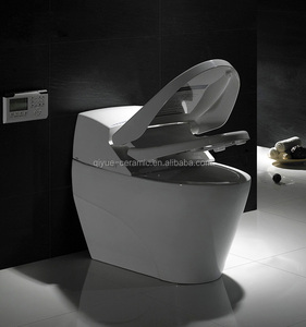 最新の電気ワンピース自動センサーフラッシングタンク低インテリジェントスマートトイレビデ - Product Image 3