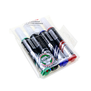BECOL Marcador de pizarra blanca de borrado en seco ecológico no tóxico Escritura audaz Marcadores de pizarra blanca borrables suavemente con punta de cincel para oficina - Product Image 1