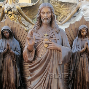 Blve Chứng Khoán ngoài trời Antique Brass Christian tôn giáo của Thiên Chúa lòng thương xót tác phẩm điêu khắc bằng đồng kích thước cuộc sống Christ Jesus tượng cho Nhà thờ - Product Image 2