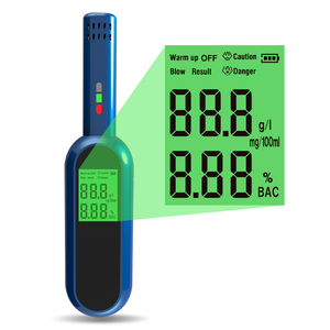 Yeniden alkol test cihazı yol kontrol sarhoş sürüş yüksek hassasiyetli alkol testi tek bir tıklama işlemi emniyet alkol dedektörü - Product Image 5