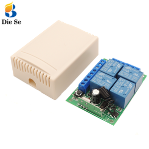 ユニバーサルワイヤレスリモコンスイッチDC 12V 4CHリレー受信機モジュール送信機付き - Product Image 5