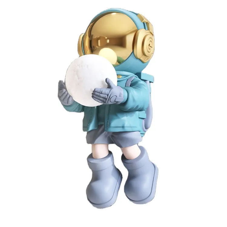 Polyresin Phi Hành Gia Nhựa Bức Tượng Cosmonaut Phi Hành Gia Thủ Công Điêu Khắc Sáng Tạo Hoàn Thành Trang Trí Nội Thất Phi Hành Gia Tác Phẩm Điêu Khắc