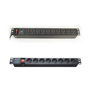 1U 19 "çok amaçlı soket 8port PDU raf montajı sunucu rafı veri merkezi için güç şeridi güç dağıtım ünitesi - Product Image 2