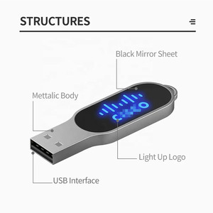 流行促销椭圆形照明笔u盘8 16 32 64 gb创意标志发光二极管USB 2.0 3.0照明u盘 - Product Image 4