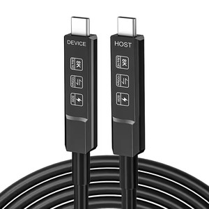 Fábrica Usb3.2 Gen2 10gbps Cable de fibra óptica 10g Transmisión Pd60w Tipo-C a C Cable USB de fibra óptica para dispositivos móviles Vr - Product Image 1