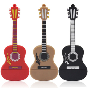 La migliore vendita personalizzata per chitarra in plastica USB Flash Drive Memory design moderno a buon mercato con Logo personalizzato in PVC Memory Stick - Product Image 1