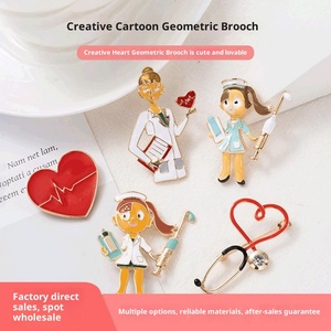 Phim hoạt hình <span class=keywords><strong>s</strong></span>áng tạo bác <span class=keywords><strong>s</strong></span>ĩ y tá dầu y tế thả Khăn lụa khóa Huy hiệu trang <span class=keywords><strong>s</strong></span>ức dễ thương cứng men Pin Quà tặng tốt nghiệp cho sinh viên - Product Image 2