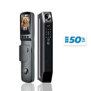 Kadonio Entrada sin llave Tuya APP 6068 Mortise Master Lock Teclado digital Seguridad Smart Face Lock Puerta Wi-Fi para el hogar - Product Image 1