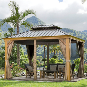 Bahçe için Gazebo 3m * 3.65M 3.65M * 4.85M arka bahçesinde Hardtop açık Metal Gazebo - Product Image 6