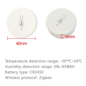 Sensor de temperatura y humedad Tuya Sensor de temperatura inteligente Zigbee para Smart Home - Product Image 5
