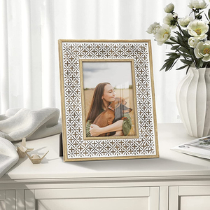 Fashion Print Rustic <strong>Photo</strong> Frame Wooden for Home Decor Tabletop Standing Wall Art - Product Image 3