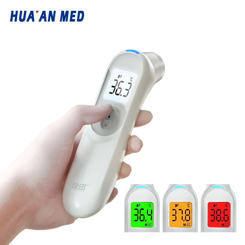 Thermomètre infrarouge numérique sans Contact certifié OEM, corps de bébé sans Contact, pistolet Ir frontal pour utilisation de la fièvre