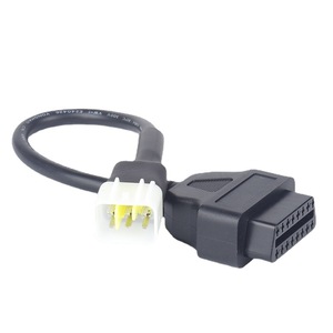 Delphi用のOBDコネクタ6ピンから16ピンのオートバイ診断テストケーブル - Product Image 1