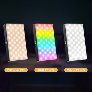 Taşınabilir C tipi şarj edilebilir lityum pil fotoğraf aydınlatma APEXEL APL-FL07 küçük RGB tam renkli fotoğraf led dolgu ışığı - Product Image 5