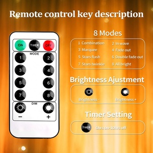 Hot Sale Colorful Room Decorative <strong>String</strong> <strong>Lights</strong> 8 Modes Timing <strong>Remote</strong> Control LED Curtain <strong>Light</strong> - Product Image 6