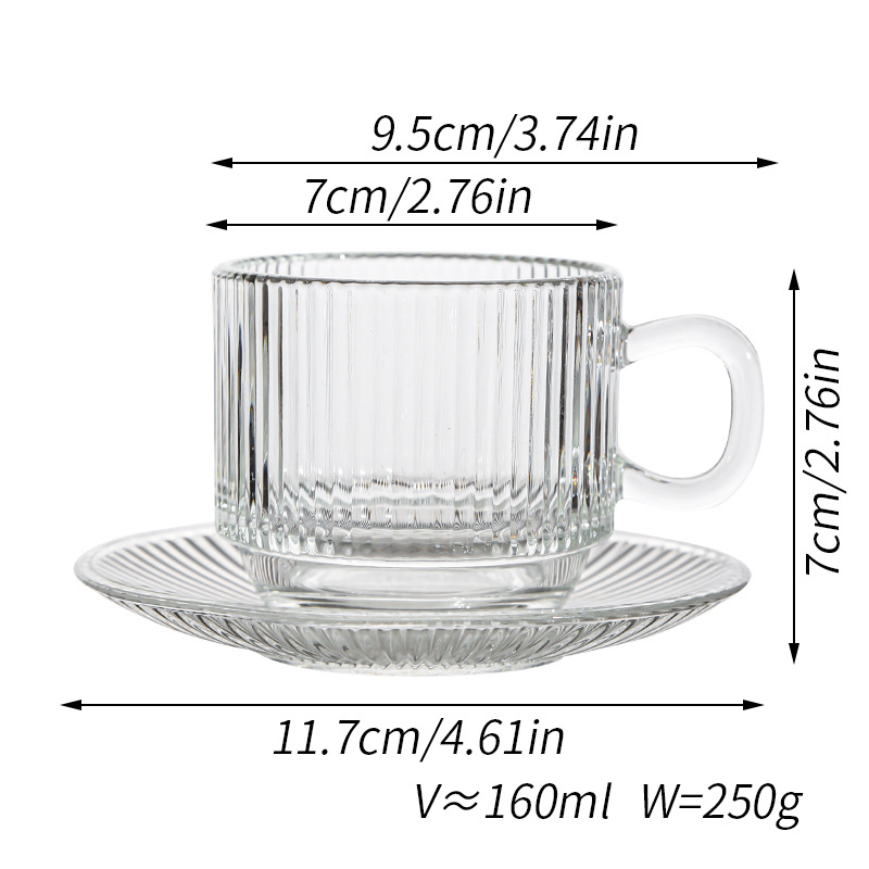 Stripes - 1 cup and 1 saucer