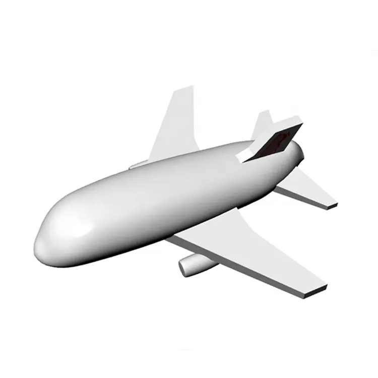 12 ml billiger stoff realistisches aufblasbares modell flugzeug für werbung