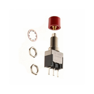 PCB <strong>Switches</strong> Supplier MBN15SS1W03-CC <strong>Push</strong> <strong>Button</strong> <strong>Switch</strong> SPDT On-Mom Standard Panel Mount Rear MBN15SS1W03CC Round <strong>Button</strong> Red - Product Image 1