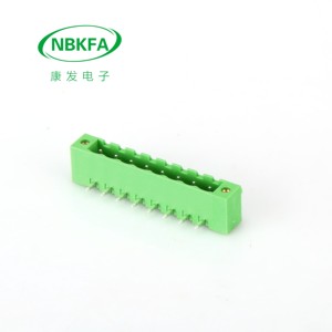 Bloque de terminales enchufable de 5,08mm Terminal Phoenix en línea con orificios para tornillos de fijación - Product Image 3