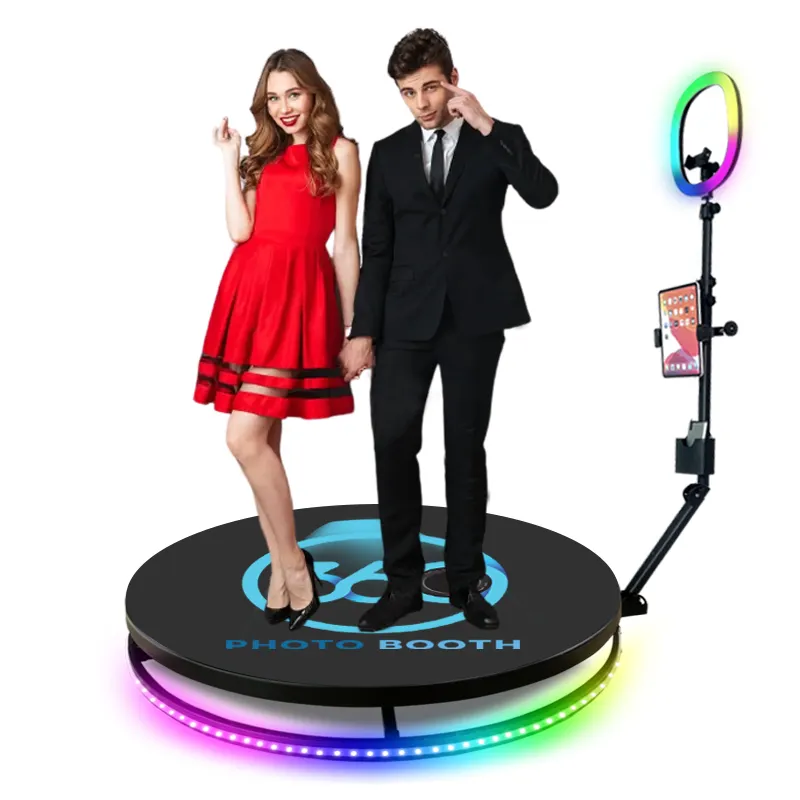 Hot Sale 360 Photo Booth Spin Machine Automatic 360 Degree Camera Photobooth Video Accessories Rotating 80Cm 100Cm 115Cm Prix