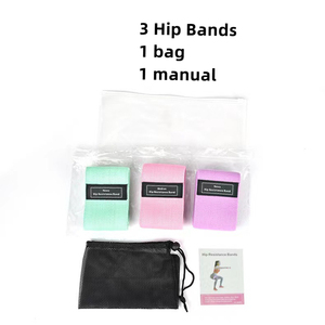 Fitness entrenamiento personalizado elástico botín resistencia ejercicio banda conjunto Rosa tela Glute botín bandas para mujeres - Product Image 4