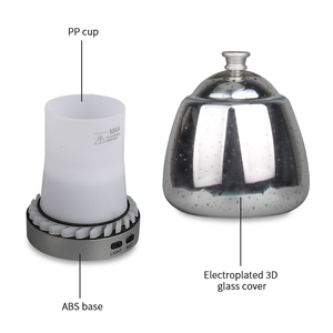 Prodotti unici ad ultrasuoni umidificatore macchina di lusso 3D vetro Aroma diffusore per casa Hotel