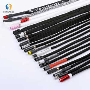 定制拉绳绳彩色圆形连帽衫拉绳带橡胶尖端拉绳 - Product Image 1