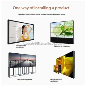 BOE/LG büyük HD LED ekran LCD ekleme ekran dar kenar sergi salonu dijital tabela görüntüler için dikişsiz izleme - Product Image 5