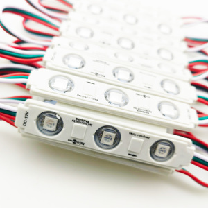 DC 12V 24V tam renkli LED modülleri 75*15mm adresli RGBic Ws2811 SMD5050 3LED IP65 su geçirmez ışık tanımlama kelime - Product Image 5