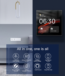 4 Inch Built-in Alexa Gateway Wireless Tuya Smart Home Panel Support French Spanish <strong>German</strong> English Voice <strong>Control</strong> Gateway