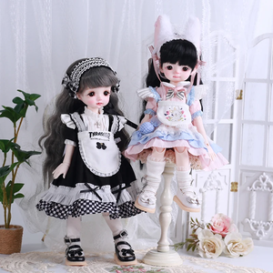 Thời Trang Dễ Thương 1/6 Bjd Búp Bê Quần Áo Phụ Kiện Maid Dress Set 30Cm Búp Bê Trang Phục Ăn Mặc Quần Áo Cô Gái Đồ Chơi Quà Tặng Búp Bê Phụ Kiện - Product Image 1