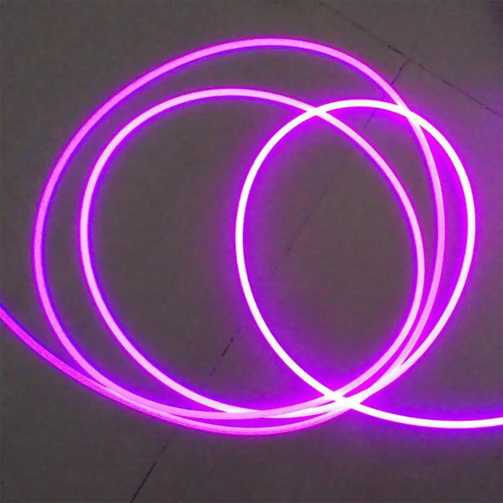 Diy 2 мм сторона светящаяся волоконно-оптическая световая нить