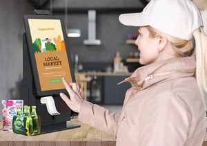 <strong>Automatic</strong> <strong>Queue</strong> <strong>Management</strong> <strong>System</strong> 21 Inch Pos Ordering Payment Terminal All in One Touch Screen Kiosk for Supermarkets - Product Image 6