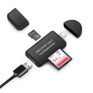 Adattatore per lettori di schede Micro USB di tipo C 4 in 1 con supporto per scheda SD e lettore di schede TF per telefono cellulare - Product Image 3