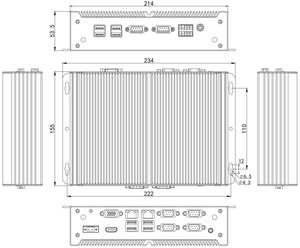 Di alta qualità Intel Celeron J1900 Industrial Pc Fanless Box sistema Embedded 1 DDR3 supporto 8GB per fabbrica intelligente - Product Image 6